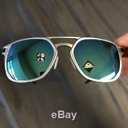 $316 Oakley Latch Alpha OO4128-04 LT GUNMETAL PRIZM POLARIZED Men's Sunglasses