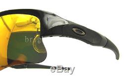 Authentic OAKLEY Flak Jacket XLJ Black Sunglasses 03-899 NEW