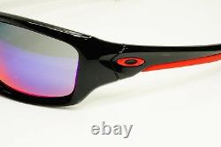 Authentic Oakley Mens Valve Sunglasses Black Red Iridium Mirror OO 9236-02