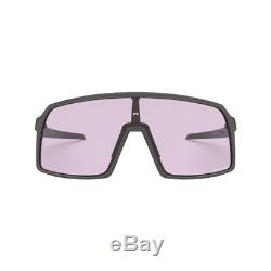 Authentic Oakley Sutro Sunglasses OO9406 04 Matte Dark Grey Pink Prizm Lens 37mm