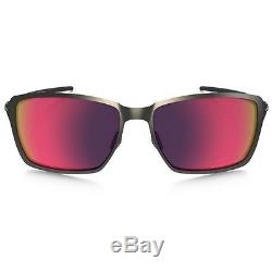 Brand New Oakley Tincan Carbon Red Iridium Polarized Men's Sunglasses OO6017-03