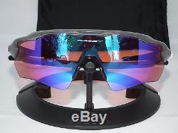 Custom Oakley Radar Ev Path Sunglasses Grey Ink / Prizm Trail / Red Icons