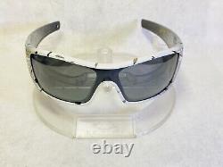 Custom Oakley Batwolf Sunglasses Black & White Splatter with Black Lenses
