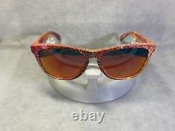 Custom Oakley Frogskins Sunglasses Neon Splatter w Torch Iridium Lenses