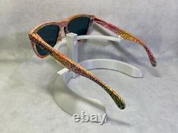 Custom Oakley Frogskins Sunglasses Neon Splatter w Torch Iridium Lenses