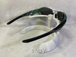 Custom Oakley Straight Jacket Sunglasses Green Fade Drip with Black Polarized