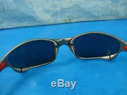 Men's Oakley Juliet Sunglasses Plasma Ice Polarized 04-153 55 21 X Metal Glasses
