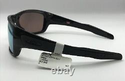 Mens Oakley Turbine Black Frames With Blue Polarized Lens Sunglasses OO9263-14 NWT