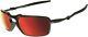 New Authentic Oakley Badman Polarized Ruby Iridium Carbon Sunglasses Oo 6020-03