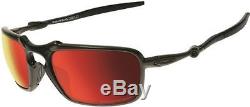 NEW Authentic OAKLEY BADMAN Polarized Ruby Iridium Carbon Sunglasses OO 6020-03