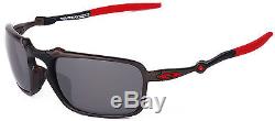NEW Authentic OAKLEY Sunglasses BADMAN Scuderia Ferrari Polarized OO6020-07