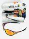 New Oakley Braindead Flames Eye Jacket Sunglasses Colorshift With Prizm Ruby Lens