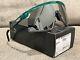 New Oakley Bxtr Metal Oo9237-0539 Trans Viridian/prizm Black Sunglasses