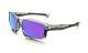 New Oakley Chainlink Polished Clear Violet Iridium Sport Sunglasses Oo 9247-06