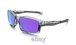 NEW OAKLEY CHAINLINK Polished Clear Violet Iridium Sport Sunglasses OO 9247-06