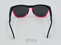 NEW OAKLEY FROGSKINS HYBRID SUNGLASSES BLACK & NEON PINK With TRIGGER ARMS
