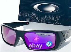 NEW OAKLEY GASCAN Matte BLACK POLARIZED Galaxy Purple Violet Sunglass 9014