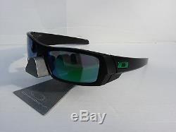 NEW! OAKLEY GASCAN Sunglasses Matte Black / Jade Iridium POLARIZED 24-412