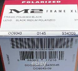 NEW OAKLEY M2 POLARIZED Black Iridium XL frame Baseball Tennis Sunglass 9343-09