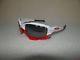 New Oakley Mens Racing Jacket Vented Sports Sunglasses Polished White / Iridium