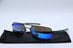 New Oakley Oo4124-0657 Gauge 8 Gunmetal Black Authentic Sunglasses Withcase 57-17