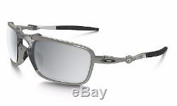 New Oakley Oo6020-05 Badman X Ti Frame Chrome Polarized Lens Men's Sunglasses