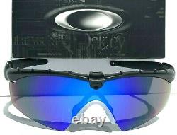 NEW OAKLEY SI M frame 2.0 Ballistic Black POLARIZED Galaxy Blue Sunglass 9213