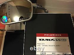 NEW OAKLEY X-Metal Badman Sunglasse, Ti with Chrome Iridium Polarized, OO6020-05