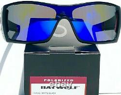 NEW! Oakley BATWOLF Black Ink POLARIZED Galaxy Blue 2 lens Sunglass 910157