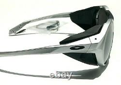 NEW Oakley CLIFDEN X Silver Round Frame PRIZM Black Sunglass oo9440-13