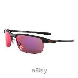 NEW Oakley Carbon Blade Sunglasses Black Frame Red Polarized Mirrored Lenses