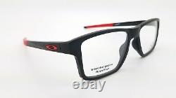 NEW Oakley Chamfer Squared RX Prescription frame Black Red OX8143-0552 52mm