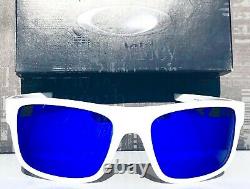 NEW Oakley DROP POINT White POLARIZED Galaxy Blue lens Sunglass 9367