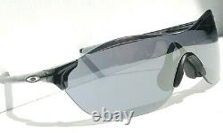 NEW Oakley EV ZERO Black polished frame less Black Iridium Sunglasses 9410-01