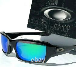 NEW Oakley FIVES Squared BLACK w POLARIZED Galaxy JADE Lens Sunglass 9238