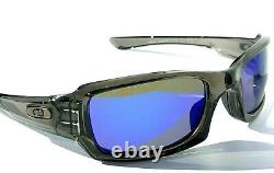 NEW Oakley FIVES Squared Grey Smoke POLARIZED Galaxy Blue Mirror Sunglass 9238