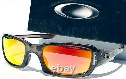 NEW Oakley FIVES Squared Grey Smoke w POLARIZED Galaxy RUBY Lens Sunglass 9238