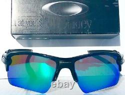 NEW Oakley FLAK 2.0 BLACK w POLARIZED Galaxy JADE 2 lens set Sunglass 9188