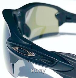 NEW Oakley FLAK 2.0 Matte Black POLARIZED Galaxy Chrome Mirror Sunglass 9188