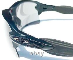 NEW Oakley FLAK 2.0 Matte Black POLARIZED Galaxy Chrome Mirror Sunglass 9188