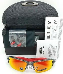 NEW Oakley Flak 2.0 sunglasses Grey Smoke Prizm Ruby 9271-30 AUTHENTIC Jacket AF