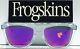 New Oakley Frogskins Clear Crystal W Polarized Purple Galaxy Sunglass Oo9245