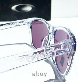 NEW Oakley Frogskins Clear Crystal w Violet Iridium Sunglass oo9013