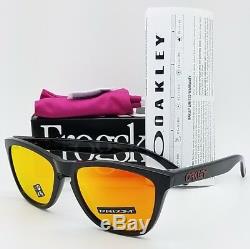 NEW Oakley Frogskins sunglasses Black Ink Prizm Ruby 9013-C9 AUTHENTIC 9013-C955