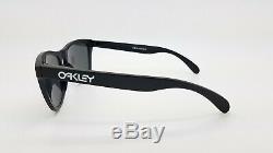 NEW Oakley Frogskins sunglasses Black Iridium Polarized 24-297 AUTHENTIC 9013