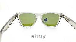 NEW Oakley Frogskins sunglasses Grey Violet Iridium Polarized 9013-l1 AUTHENTIC