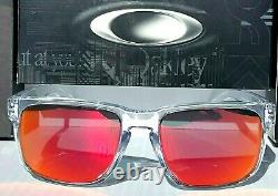 NEW Oakley HOLBROOK CLEAR w POLARIZED Galaxy Ruby Iridium Sunglass 9102