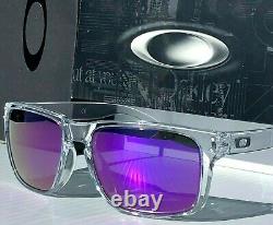 NEW Oakley HOLBROOK CLEAR w POLARIZED Galaxy Violet Purple Iridium Sunglass 9102