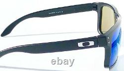 NEW Oakley HOLBROOK Matte BLACK POLARIZED PRIZM Sapphire Sunglass 9102-F0