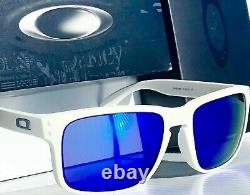 NEW Oakley HOLBROOK Matte White POLARIZED Galaxy Blue lenses Sunglass 9102